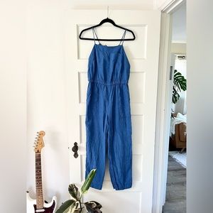 Everlane Linen Shoestring Jumpsuit